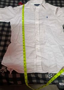 Men's White Short Sleeve Shirt