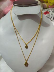 Korean Double Layer Chain Pendant