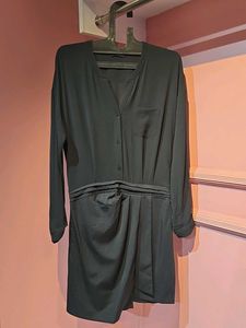 Chic black Button-Up Dress