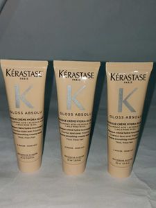 3 × Kerastase Gloss Absolu Hair Mask Trio