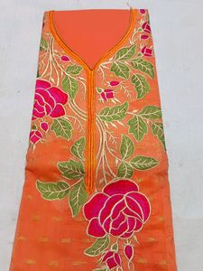 Banarasi Suit With Thread Work On Front