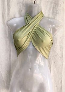 Halter Neck Twist Crop Top