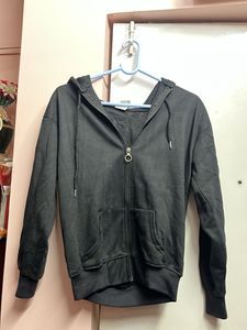 Black Zip-Up Hoodie