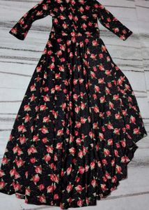 Elegant Floral Print party Dress 34-36-38 tk ko