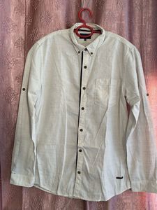 Men's Casual Patterned Button-Up Shirt