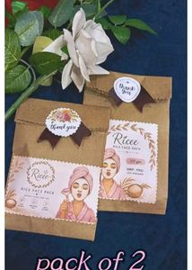 rice face pack🌷 bright and glowing skin