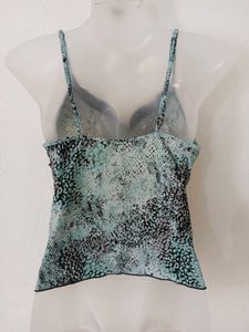 Stylish Snake Print Bikini Top