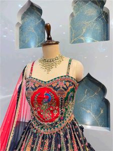 Stunning Peacock Print Lehenga Choli