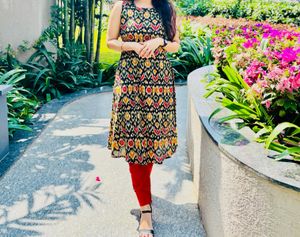 ✨ Handcrafted Ikat Cotton Dress / Kurta ✨