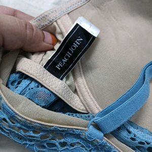 ⭐ Sheer Blue Lace Bra