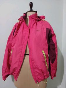 Bright Pink Hooded Jacket