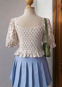 Floral Print Crop Top