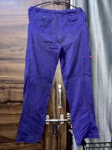 Women's Purple Cargo Pants