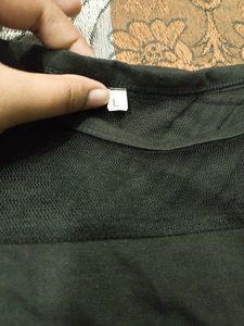 Sheer Mesh Graphic T-Shirt