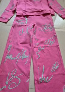 Pink "Gorgeous Girl" Co-ord Set