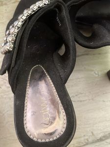 Black Embellished Heels