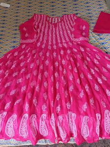 56 Kali chikankari kurti with cotton innar