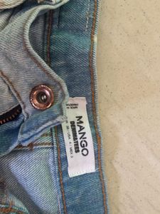 Distressed Denim Shorts