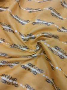 Yellow Printed Fabric(3 meter)