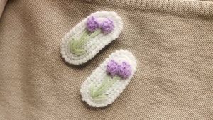 Handmade Crochet Flower Hair Clips