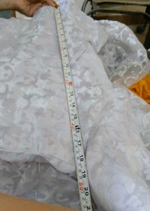 Beautiful White braso frock chudidar dupatta
