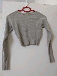 Ribbed Knit Long Sleeve Top