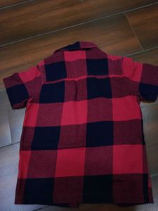 Classy Red black checks shirt