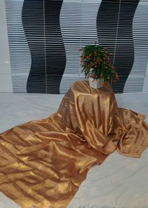 Rose Gold Metallic Satin Stawl