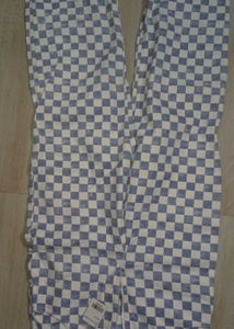 Checkerboard Wide Leg Pants