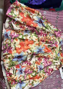 Aesthetic Print Skirt (knee Length)