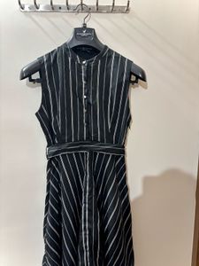 Chic Striped Midi Dress