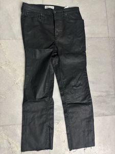 ZARA Chic Black Faux Leather Pant