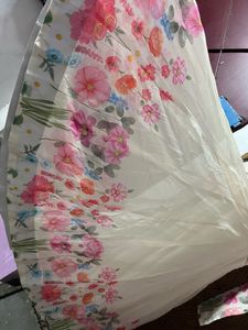 Elegant Floral Print Anarkali with Dupatta And Pa
