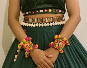Navratri Special: Colorful Pom-Pom Bangles - 2