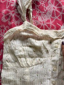 Vintage Floral Crop Top