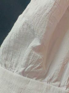 Yiping Button-Up Puff Sleeve Top, light lavender s