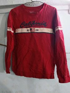 Red "California" Long Sleeve T-Shirt