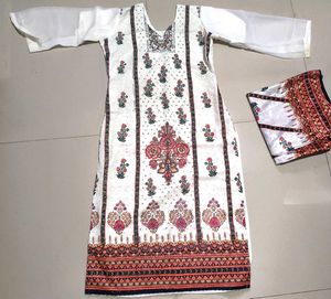 Elegant Printed Kurta Set with Dupatta