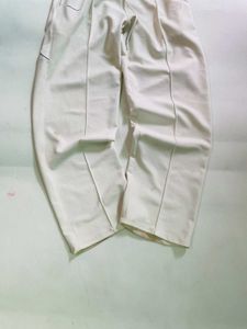 Casual white Track Pants