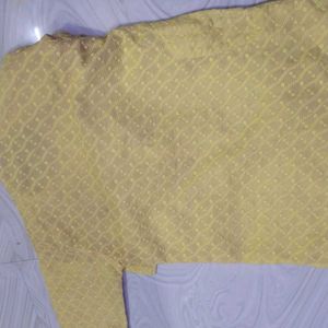 Yellow Embroidered Kurta