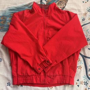 Vintage Red Zip-Up Jacket(unisex)