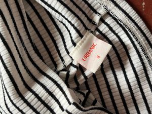 Striped Halter Neck Crop Top