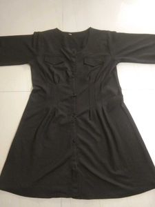 Classic Black Button-Up kurta