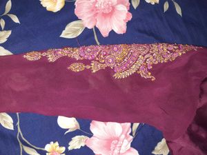 Elegant Maroon Kurta Set with Dupatta