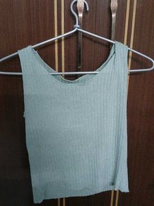 Sea Green Crop Top &amp; Bolero Set