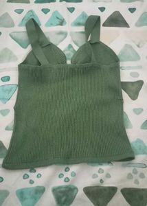 Ribbed Button-Up Tank Top