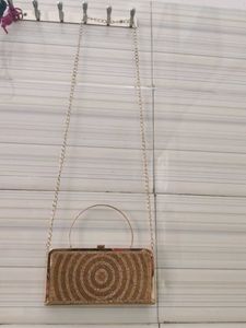 Sparkling Gold Clutch Bag