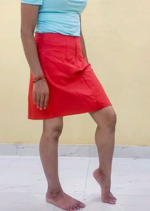 Coral Mini Skirt