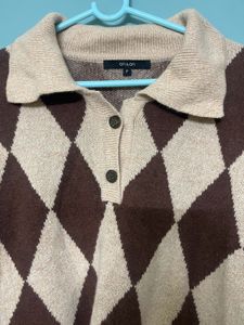B1G1 Argyle Knit Sweater