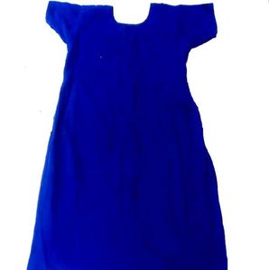 Embroidered Royal Blue Kurta Set